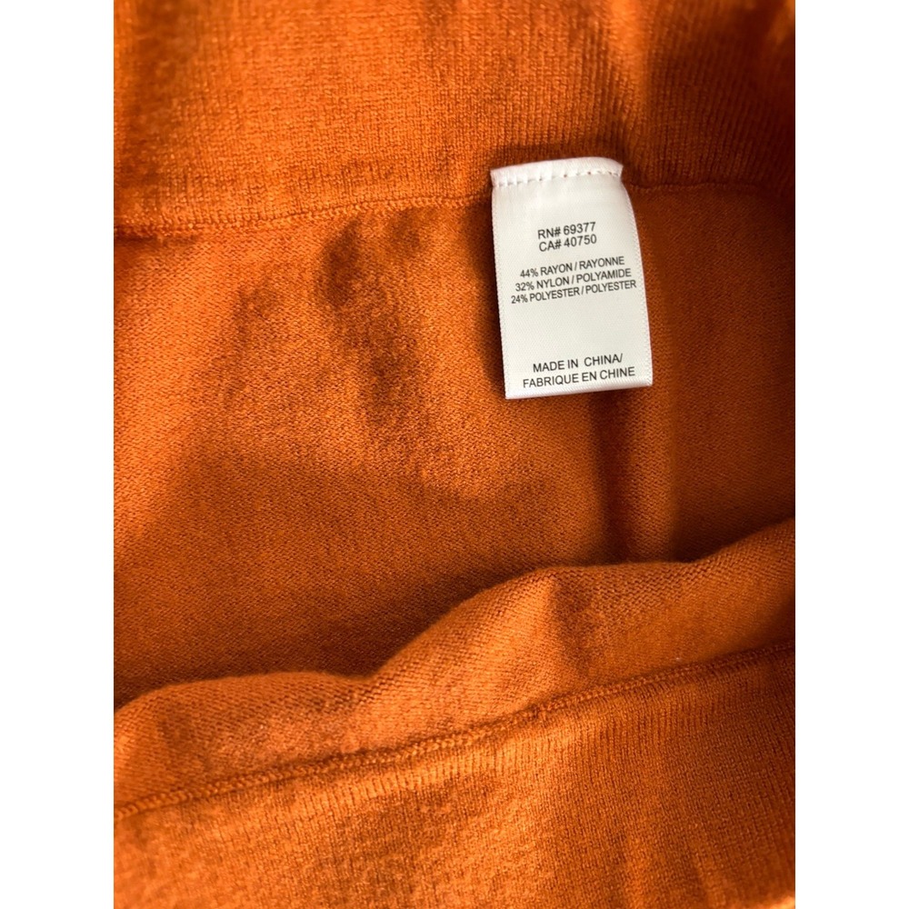 WynneLayers 1X Orange Wide Leg Pants Soft Cozy Autumn Fall Boho Lounge - Picture 4 of 8